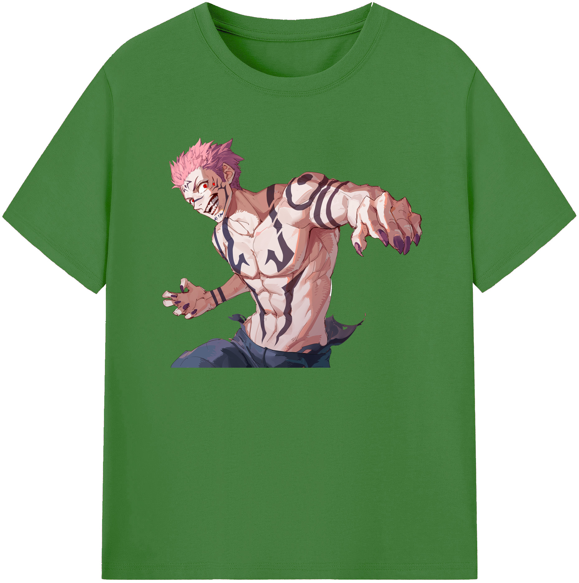 （画像用） 呪術廻戦 Jujutsu Kaisen レディースカジュアルプリントTシャツ（綿100％）
